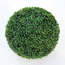 Home garden decor faux green boxwood spiral topiary ball